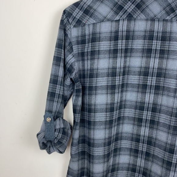 Ocean Current || Mens Flannel Button Down; Size Small - Picture 9 of 11